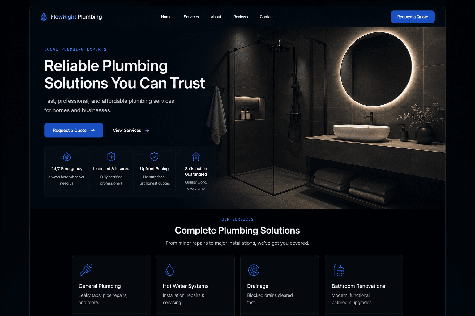 Premium Local Business Website preview